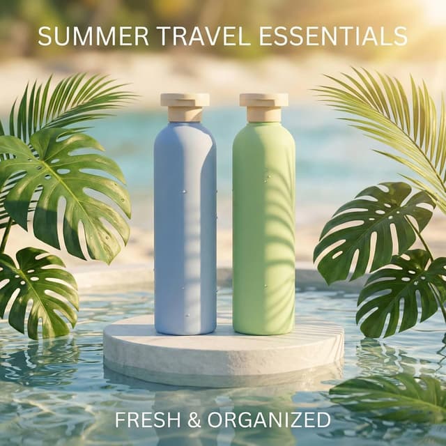 Thumbnail 6 de OMBRISA Squeeze Bottles 260 ml (2-pack) with Disc Top Flip Cap – Refillable leak-proof travel containers