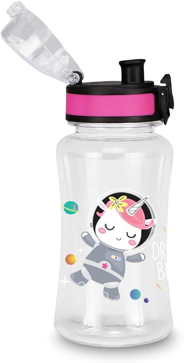 Detalle 2 de SJ Gang Style Jam Gang Brotdose-Set für Kinder (mit Trennwand, Trinkflasche, Rosa/Einhorn)