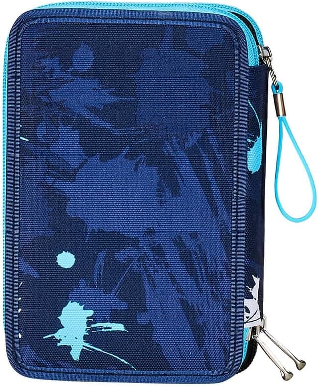 Thumbnail 6 de Seven Federtasche „Mäppchen“ mit 3 Fächern (XXL) in Blau – mehrfarbig sortiert für Schule & Grundschule