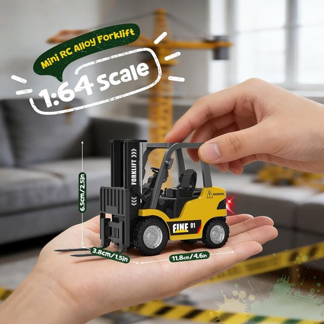 Detalle 2 de YESHIN Mini RC Gabelstapler Spielzeug