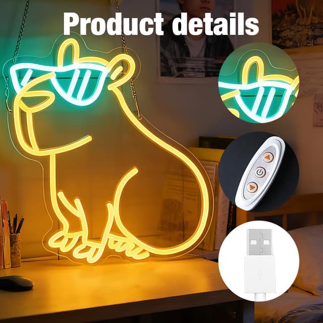 Thumbnail 3 de DAJASD Bar Neon Schild mit USB