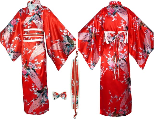 Thumbnail 1 de KRUIHAN Ensemble Yukata Kimono Femme