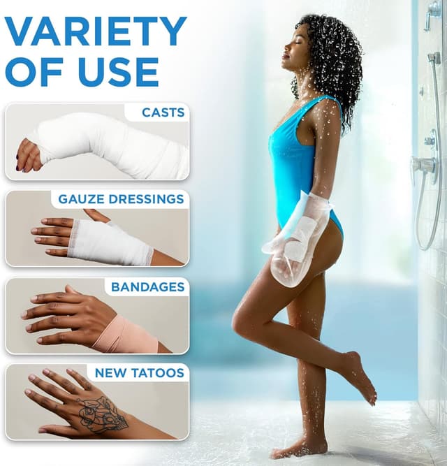 Thumbnail 4 de 100% Waterproof Arm Cover 23in for Shower