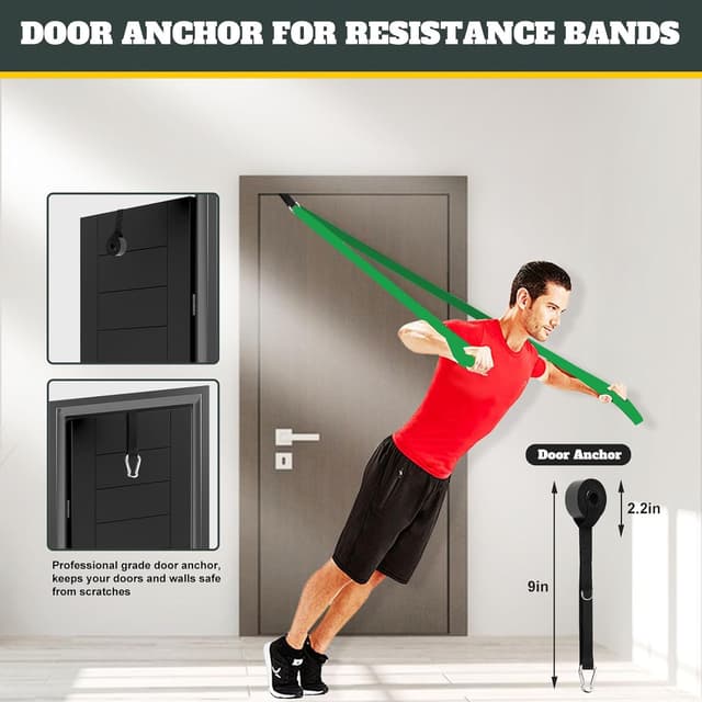 Thumbnail 6 de Exercise Bands Resistance Bands set for home workouts ๐๏ธโ