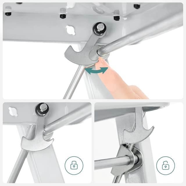 Thumbnail 3 de SONGMICS GSL01WT Tritthocker 150 kg