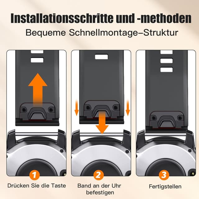 Detalle 2 de Quickfit 22mm Armband für Garmin 22 mm