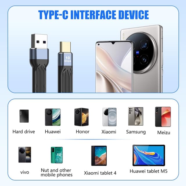 Thumbnail 3 de OFFCUP USB-C Kabel Kurz 60W 13 cm