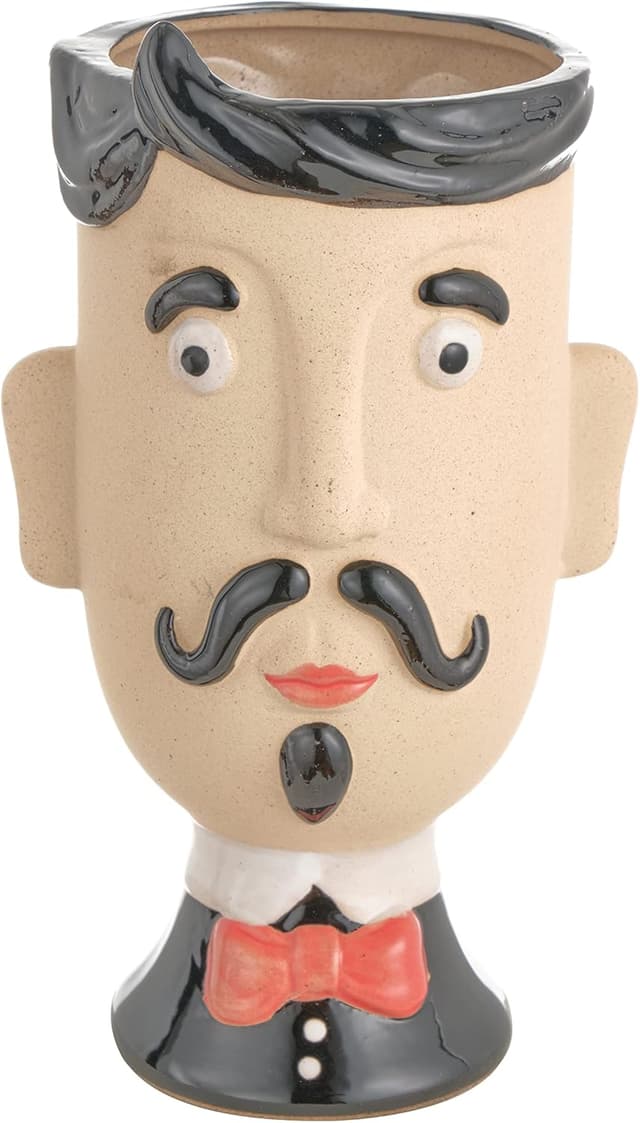 Thumbnail 5 de Baroni Home Vaso in Ceramica Volto 20 cm