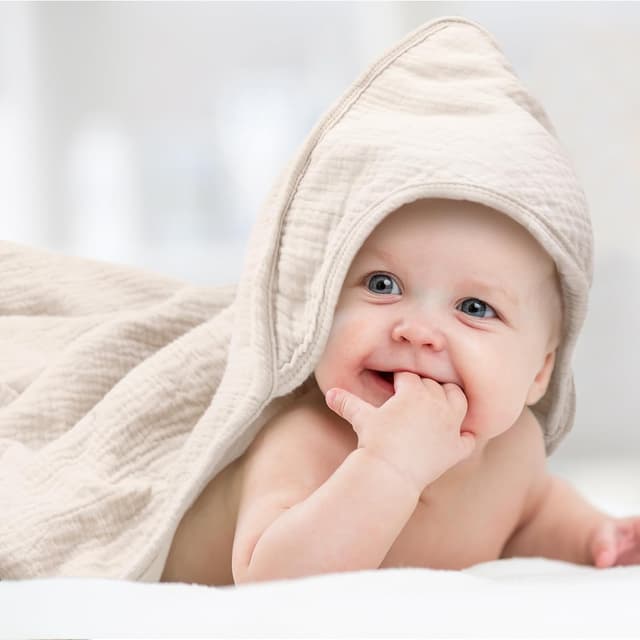 Thumbnail 4 de Peepeemax Kapuzenhandtuch Baby 76×76 cm 2er-Pack 🧖♀