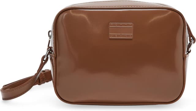 Detalle de Tommy Jeans Damen Crossbody Bag Tasche mit glänzendem Must-Design „Camera“