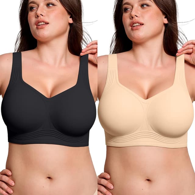 Detalle 2 de ProKloud Jelly Bras Wirefree Wireless Bra for Women (No Underwire) with Support, Lift & Full Coverage Plus Sizes