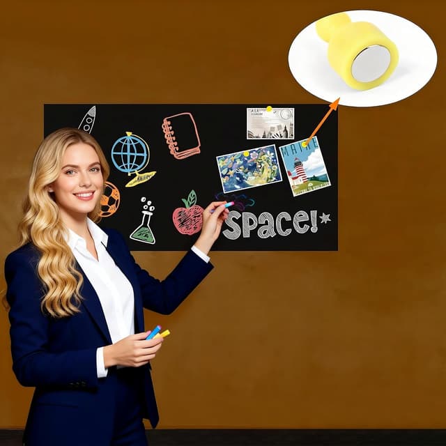 Detalle 1 de Ukaeno Magnetische Tafelfolie Selbstklebend 40 x 80 cm