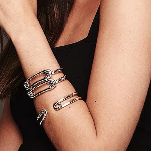 Detalle 2 de UNO de 50 pulsera de fundición bañada en plata con cierre tipo imperdible