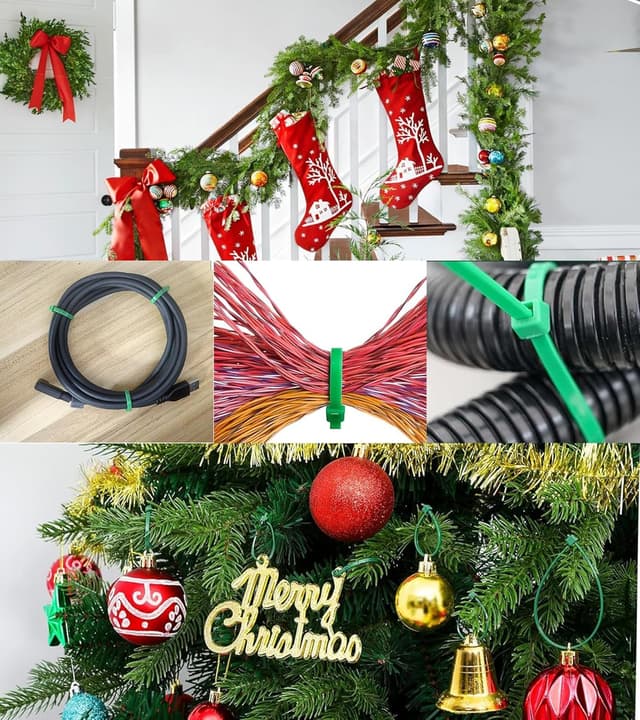 Thumbnail 6 de KAXIMON Green Cable Ties 300mm x 4.8mm (100-pack) with self-locking nylon design