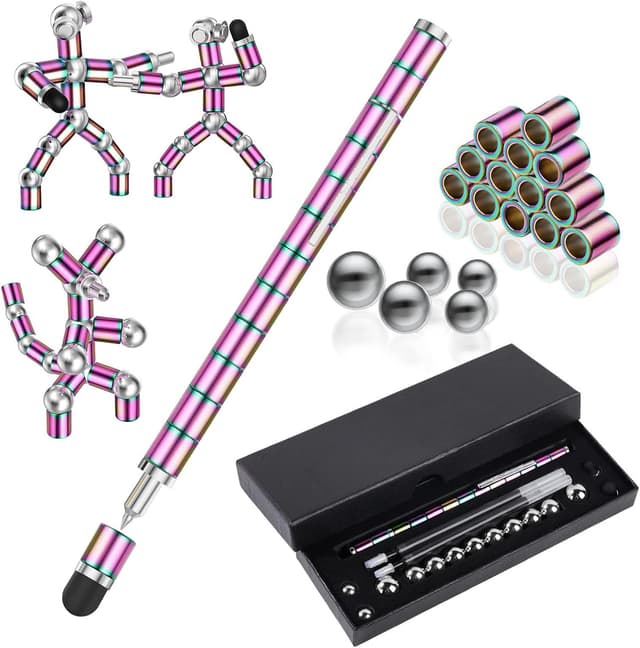 Detalle de OSDUE Stylo magnétique multicolore 13 anneaux 🖊