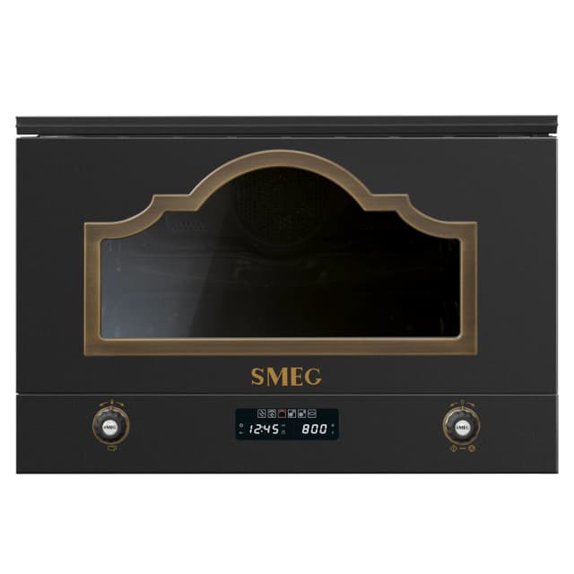 Detalle de Smeg MP722AO microondas 22 litros con grill