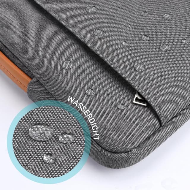 Detalle de TECOOL 16 Zoll Laptoptasche für 16" Notebooks & MacBook Pro 16 (wasserdicht, dunkelgrau)