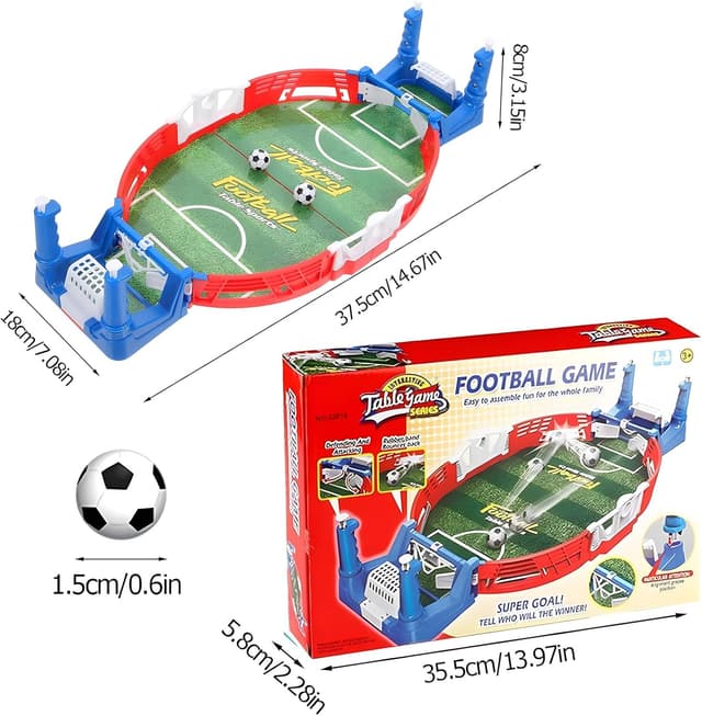 Detalle 2 de behone Baby Foot Enfant – mini baby-foot interactif parent-enfant avec 6 ballons