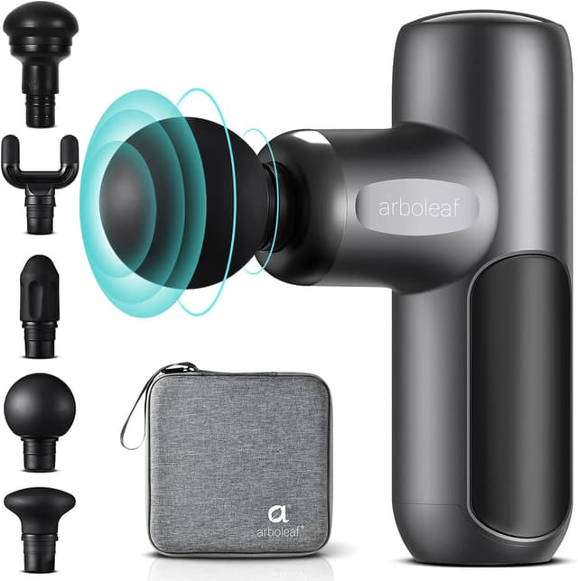 Detalle de arboleaf Mini Pistola Massaggio Muscolare con custodia, 5 velocità e ricarica Type-C
