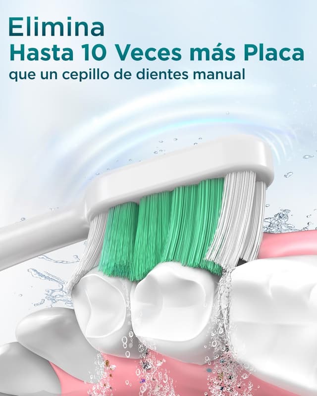 Detalle de Cepillo de Dientes Eléctrico Sónico 50.000 rpm 8 cabezales