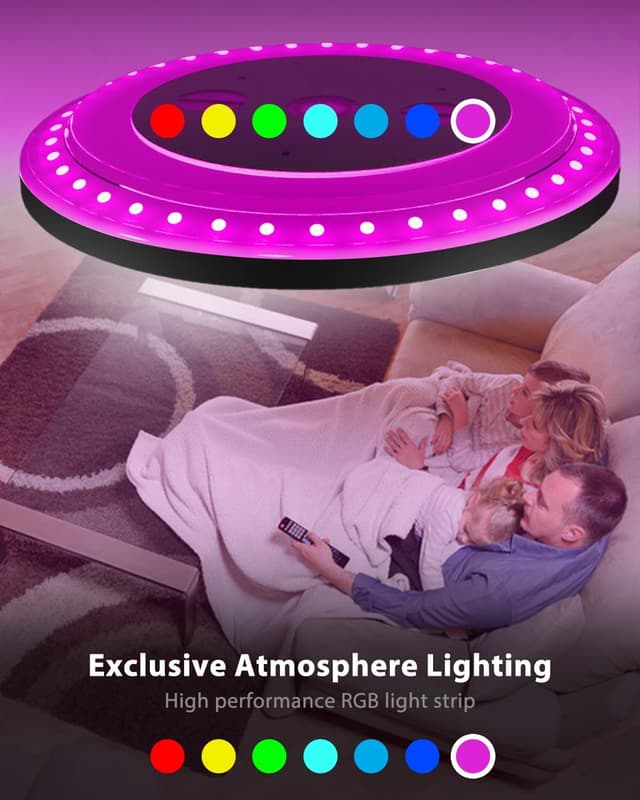 Detalle de Zemty LED Deckenleuchte dimmbar 42 W