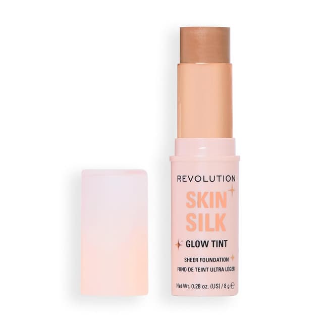 Thumbnail 6 de Revolution Skin Silk Glow Tint Transparenter Foundation Stick Dark Neutral Warm (8 g) – ausgleichend & aufbaubar