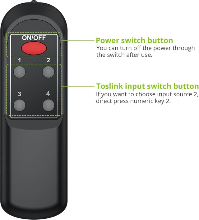 Thumbnail 4 de LiNKFOR Digital Optical Audio Switcher 4x1 📡
