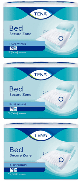 Detalle de TENA Bed Plus Almohadillas ⏹️ 180x80cm, Pack 3x20 unidades