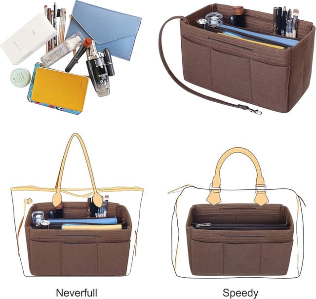 Thumbnail 5 de Soyizom Felt Tote Organiser Large Coffee