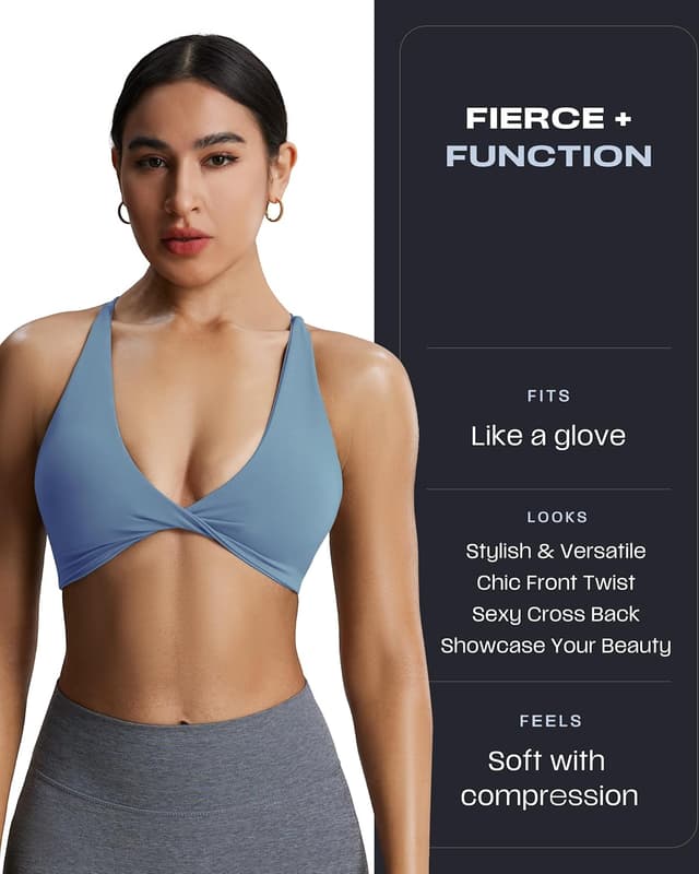 Detalle 2 de Aoxjox Sienna Twist sports bra 🧘