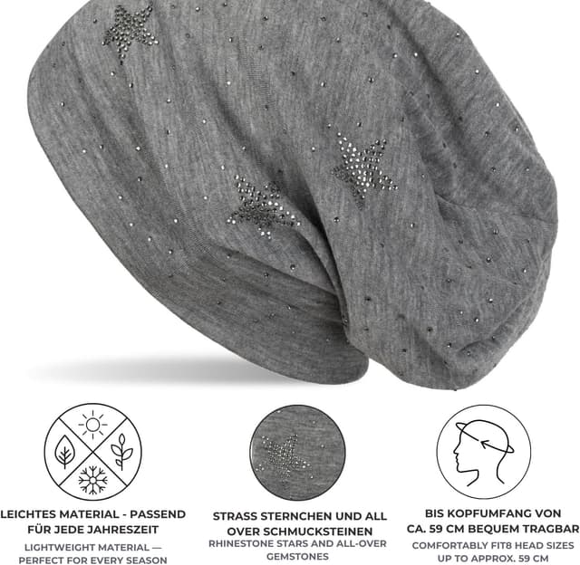 Thumbnail 2 de styleBREAKER Bonnet Long Slouch 27 cm