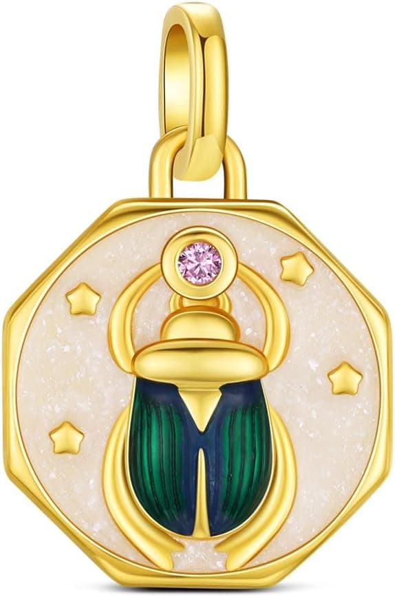 Detalle de KEQ ME Mini-Charms Herz-Anhänger aus 925 Sterling Silber für Armbänder und Halsketten