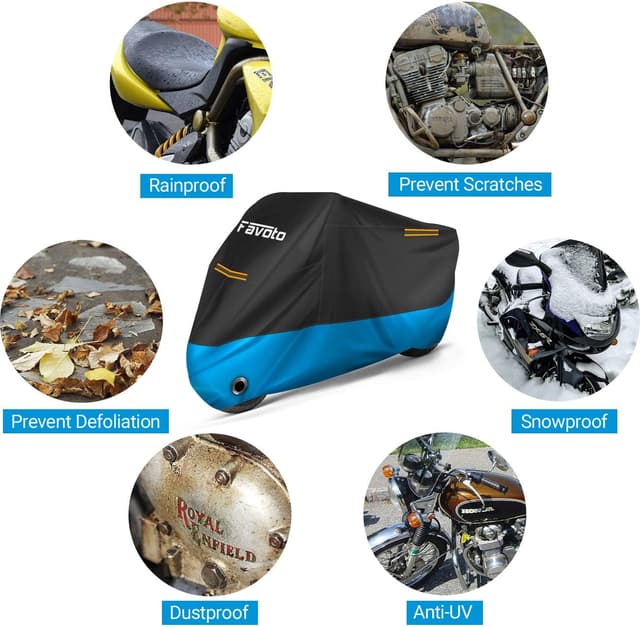 Thumbnail 6 de Favoto Motorcycle Cover 96.5in Waterproof