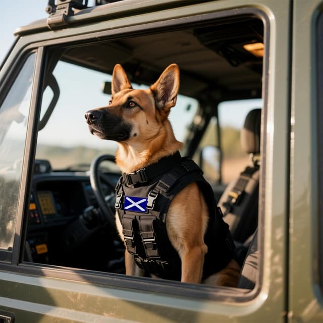 Detalle 2 de AXEN Scotland Flag Patch set with hook-and-loop backing (2-pack)