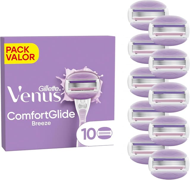 Imagen de Venus Gillette Comfortglide Breeze 🌸 Pack 10 Recambios en OfertitasTOP