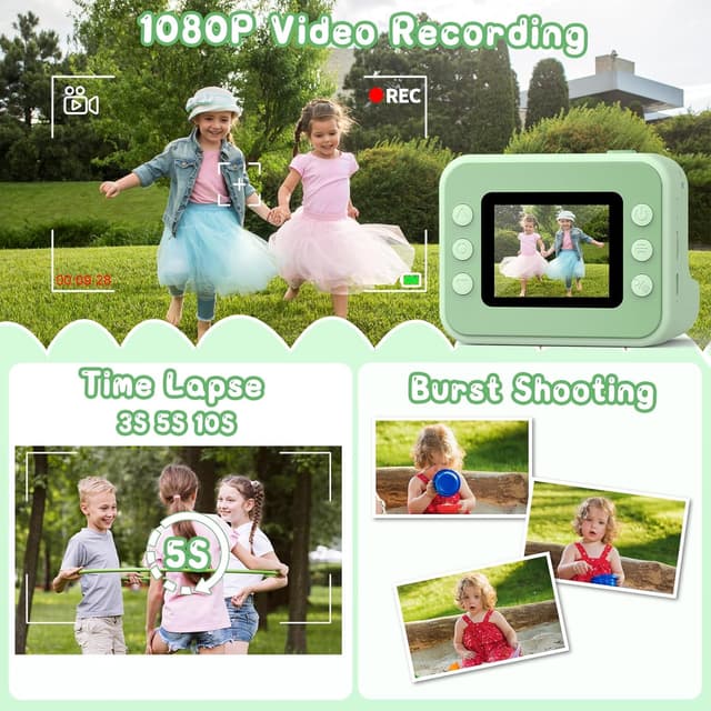 Detalle 2 de Hangrui Kinder-Sofortbildkamera mit 2,4 Zoll