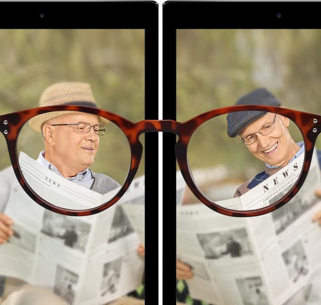 Detalle 2 de Lesebrille mit Kristallgläsern, 3 Stück