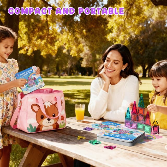 Detalle de ACELIFE Magnetische Bausteine 60 Teile 🧩