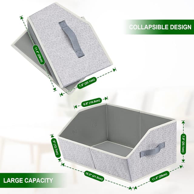 Detalle 1 de Homsorout Closet Organizer Bins 6 Pack