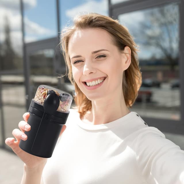 Detalle 1 de Swkien Müslibecher to Go 700 ml Lunchpot