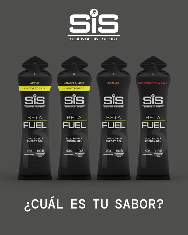 Thumbnail 5 de Science in Sport Beta Fuel Gel 🚴♂️ Energía Fresa y Lima 6 Pack