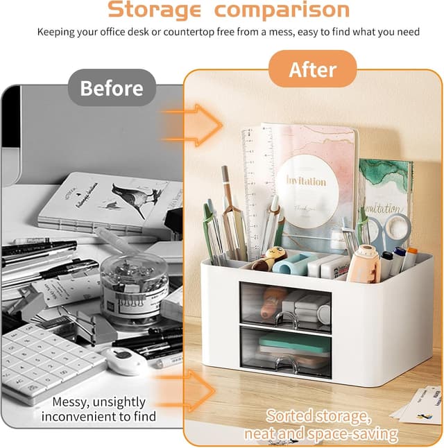 Detalle 2 de Cayxenful desk organiser with drawers