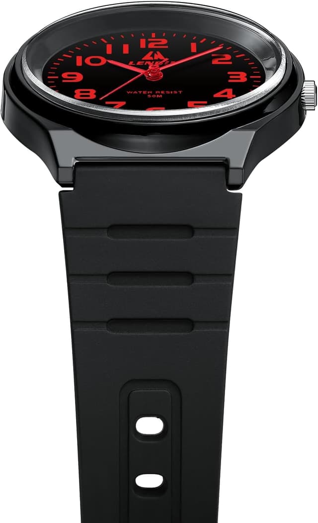 Thumbnail 3 de LN LENQIN men’s analog quartz watch with silicone strap – 30M waterproof fashion style