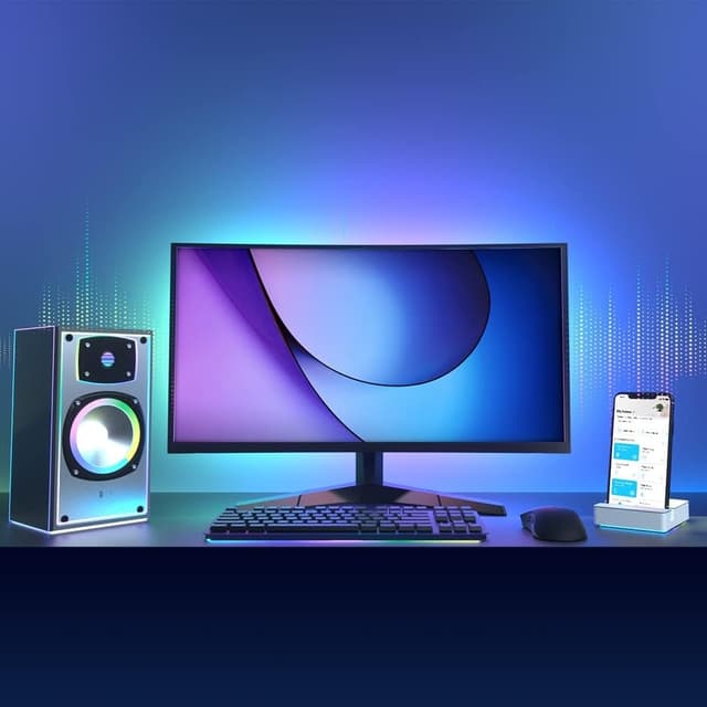 Detalle 2 de Tapo TL61-5 Dimmable Multicolour LED Strip Light (5m) with App and Voice Control