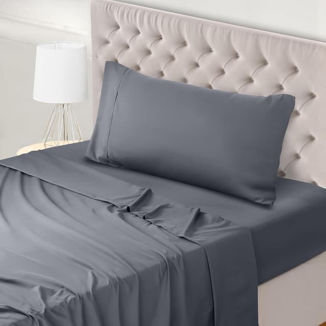 Imagen de Utopia Bedding 90x190 Sábanas 3 piezas gris en OfertitasTOP