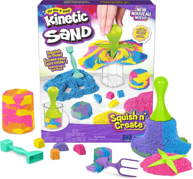 Detalle de Kinetic Sand Squish N’ Create 382 g 🎨
