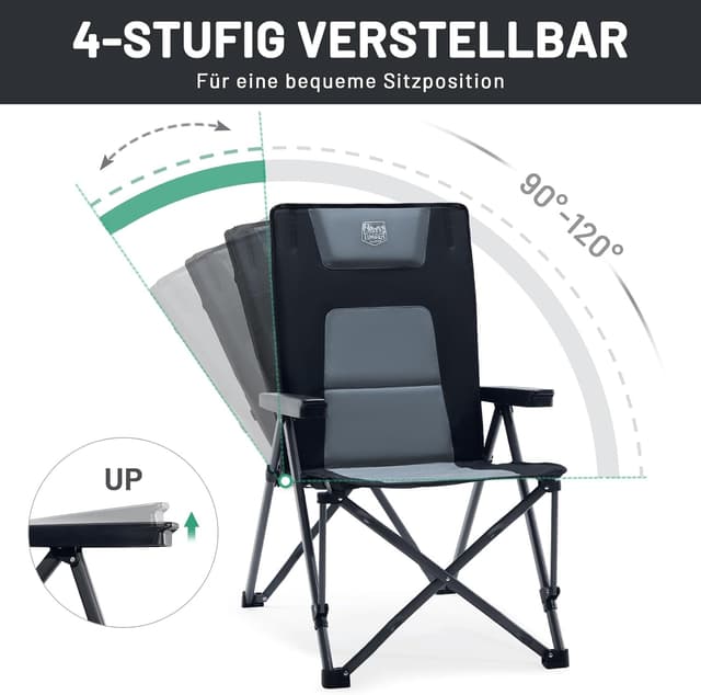 Thumbnail 3 de TIMBER RIDGE Campingstuhl 260 kg