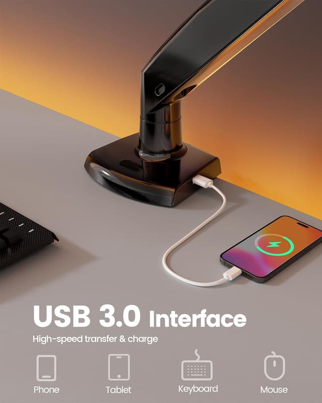 Detalle de ErGear Monitor Halterung für 13–49 Zoll Ultrawide-Bildschirme (bis 12 kg, VESA 75x75/100x100)