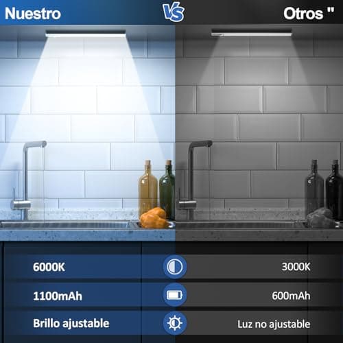 Detalle de JEKEMORYE Barra LED sensor 6000K 1100 mAh