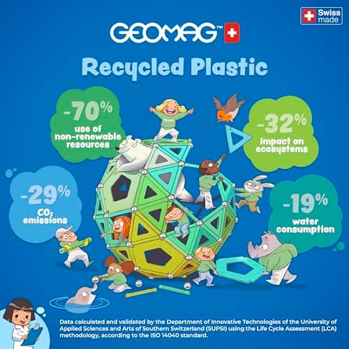 Thumbnail 12 de Geomag Mechanics Gravity Loops & Turns — 130 piezas 🧩